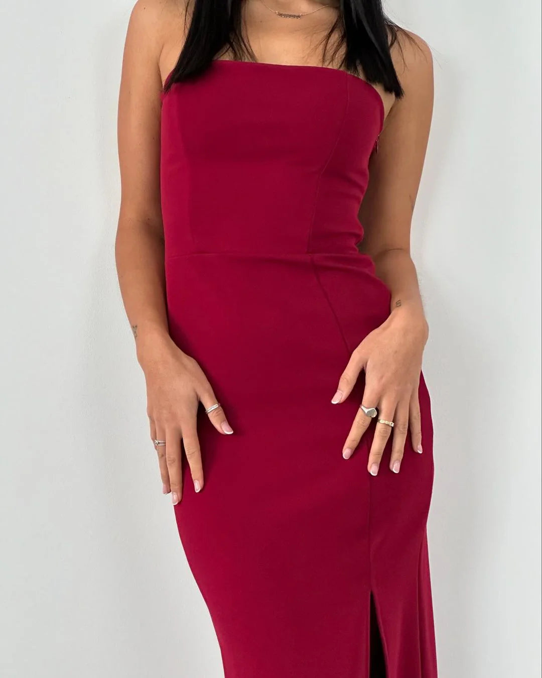 Weitese Formal Women's Dresses Strapless Sheath Long Prom Dress Formal Party Gown Prom Dress Store