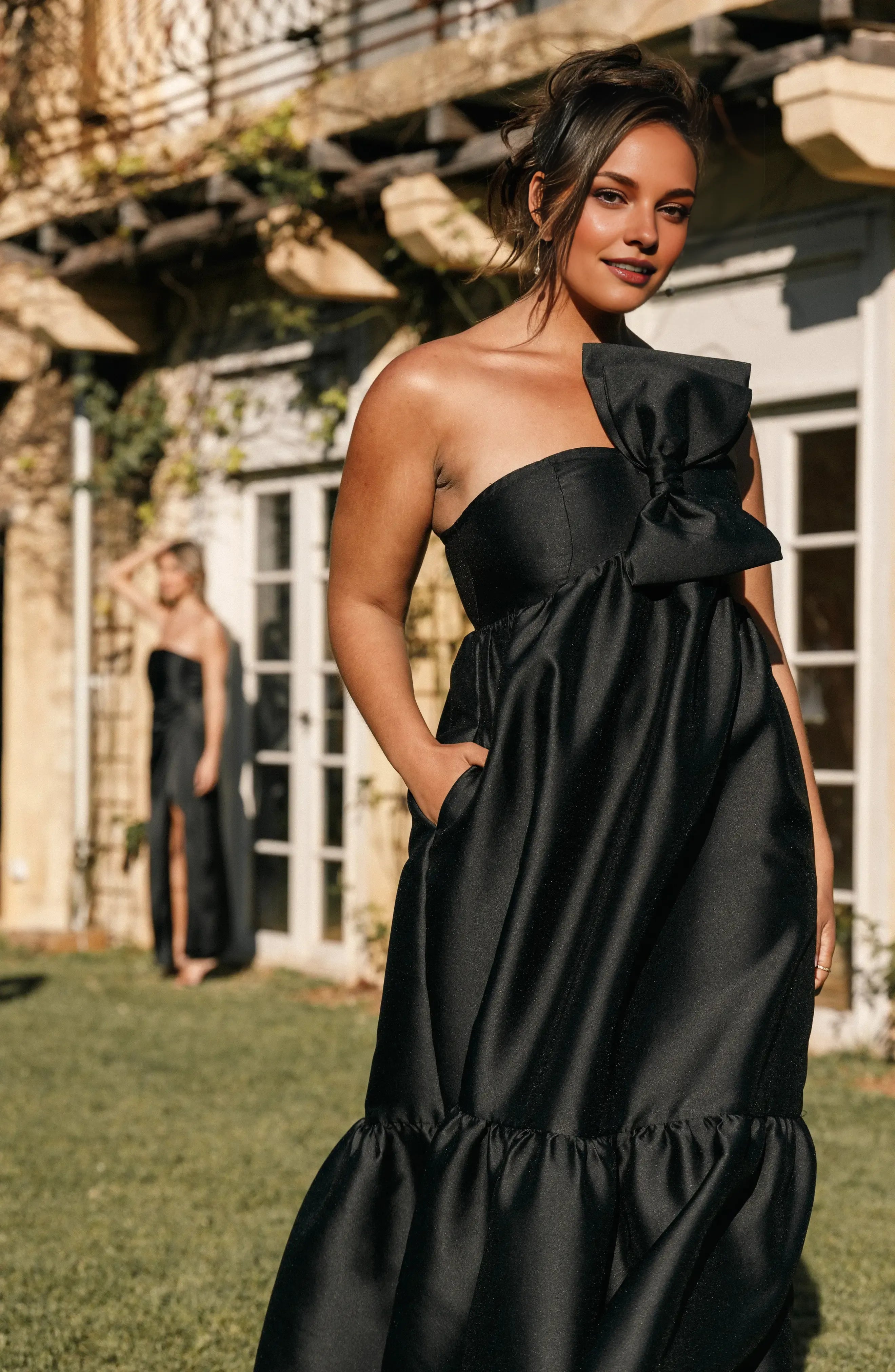 Simple A-Line One-Shoulder Sleeveless Satin Floor-Length Prom Dress