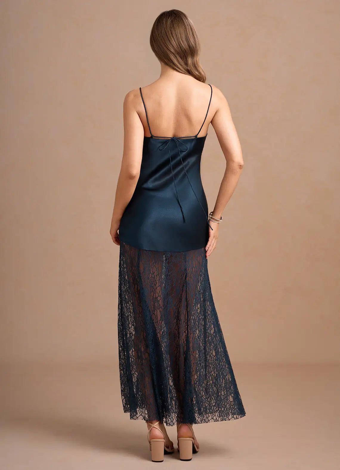 Simple Sheath Cowl Neck Sleeveless Backless Ankle-Length Evening Dress