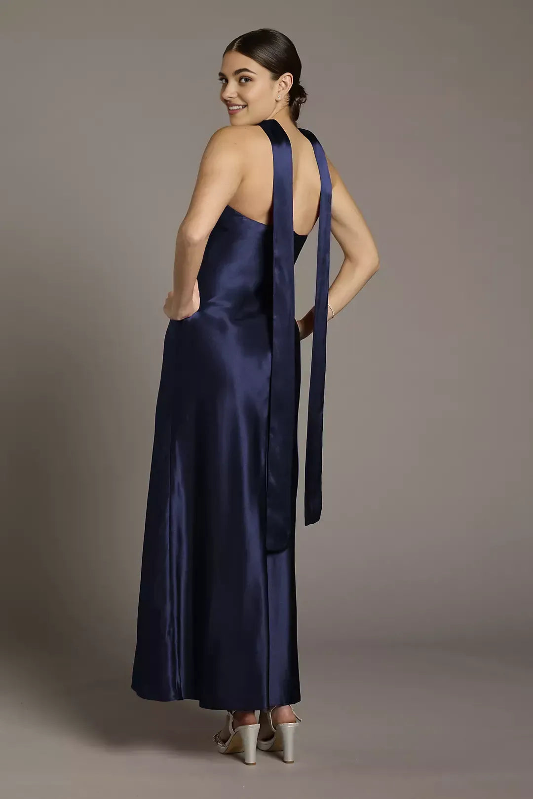 Simple Sheath Strapless Sleeveless Backless Floor-Length Prom Dress