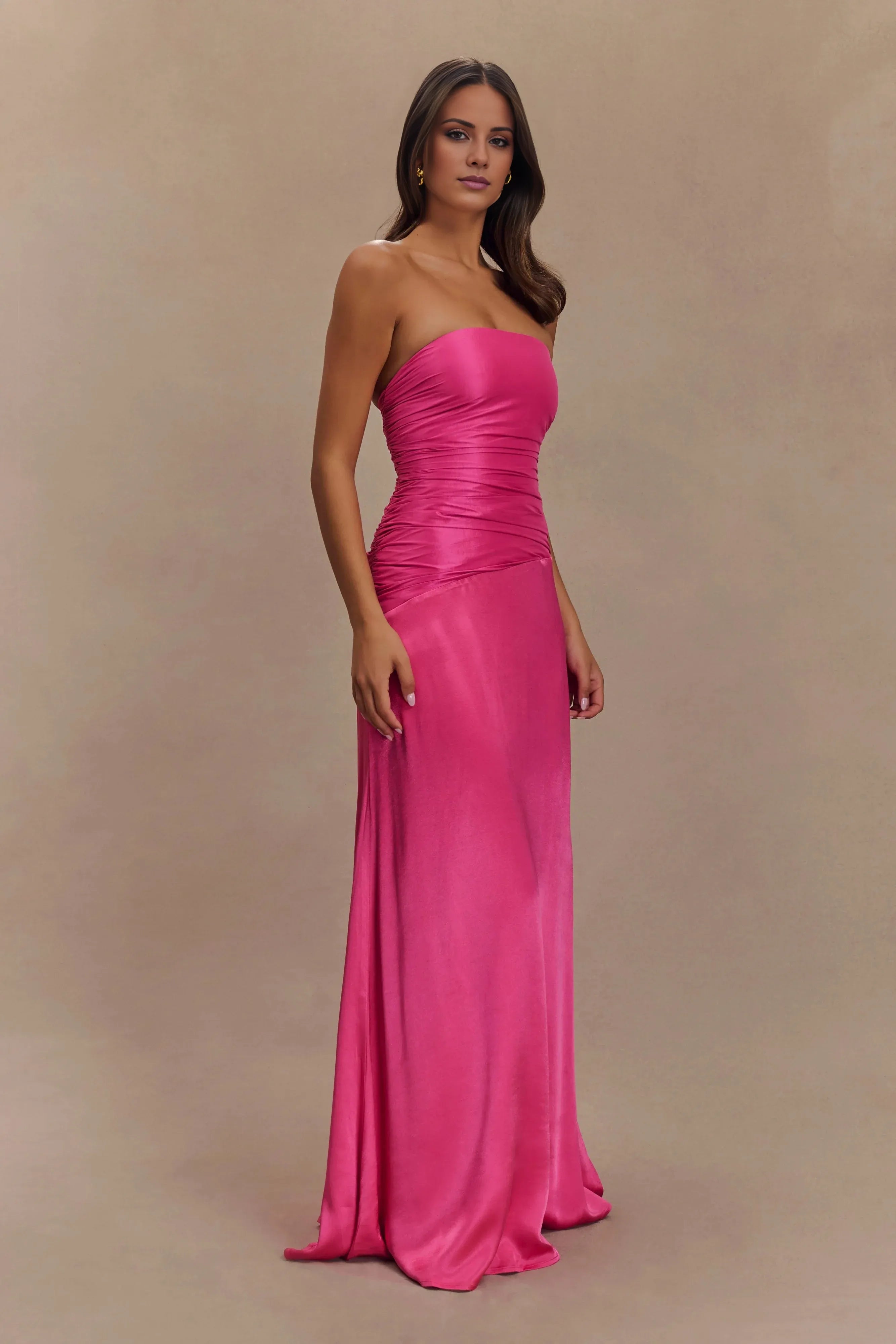 Simple Strapless Prom Dresses for Women Discount Long Bridesmaid Dresses Hot Sale Long Evening Dresses A-Line