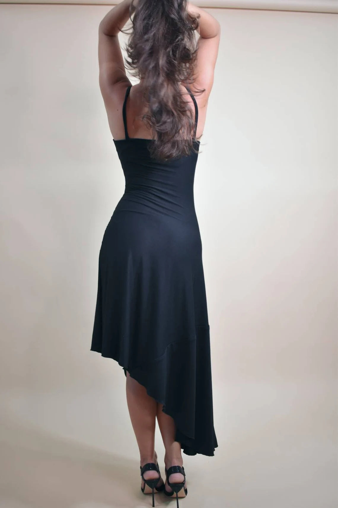 Simple Black Evening Gown Cowl Neck Evening Dress Red Carpet Formal Evening Dress Ball Gown Prom Party Pageant Little Black Dress Prom Dress