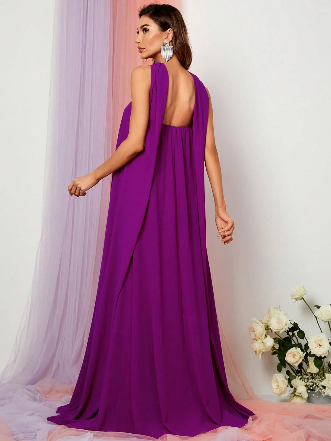Elegant Straight Tube Strapless Sleeveless Backless Sweep/Brush Train Prom Dress