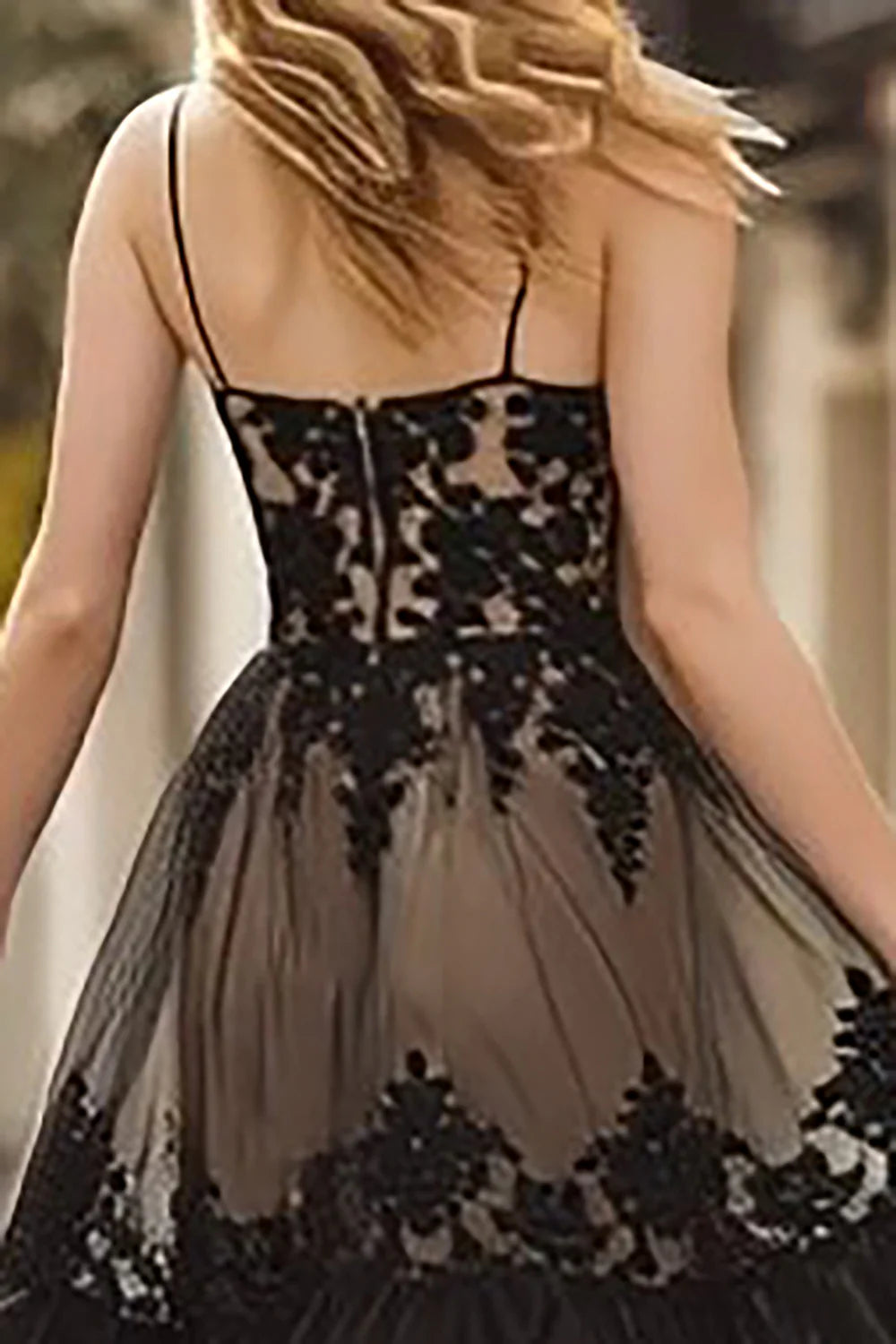 Sophisticated A-Line Spaghetti Straps Sleeveless Backless Floor-Length Prom Dress