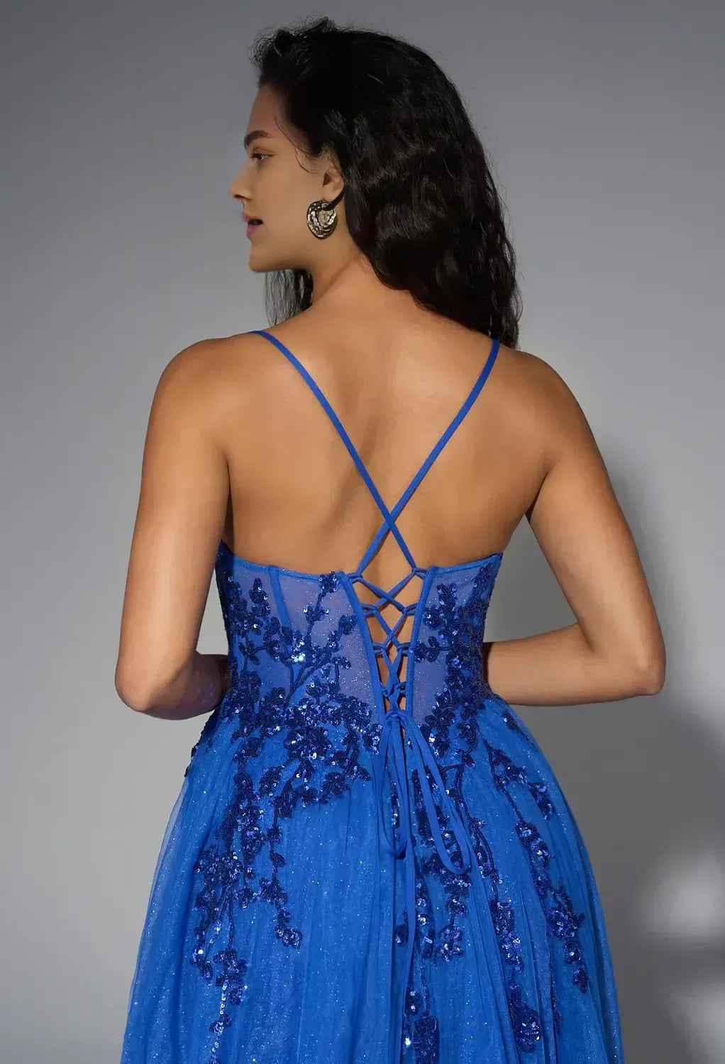 Sophisticated A-line Sweetheart Neck Sleeveless Backless Tulle Floor Length Prom Dress