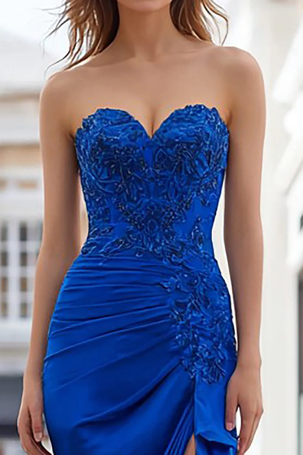 Sophisticated Mermaid/Trumpet Strapless Sleeveless Backless Floor-Length Prom Dress