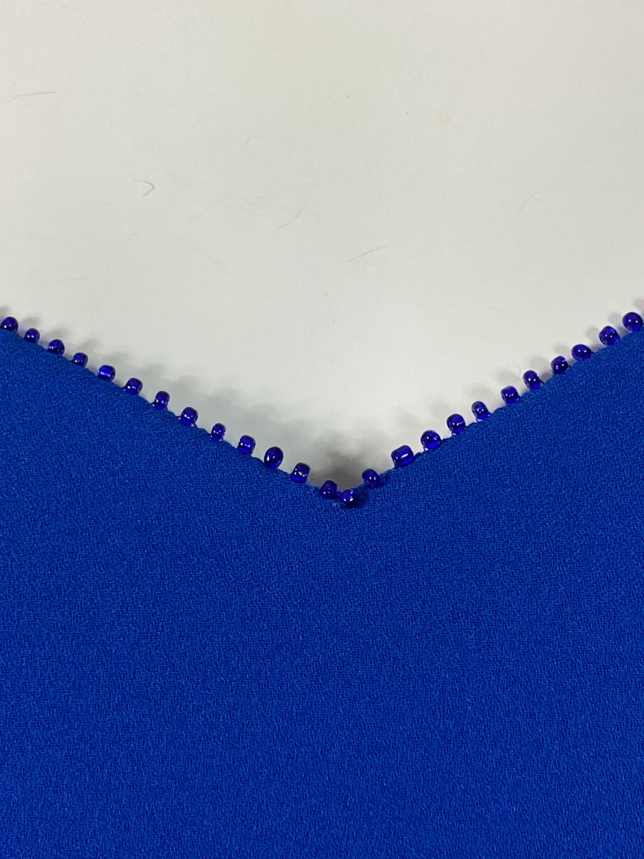 Spaghetti Straps Royal Blue Formal Dress Jacket Beaded Sweetheart Gown Versatile Mother of the Bride Dress With Slit