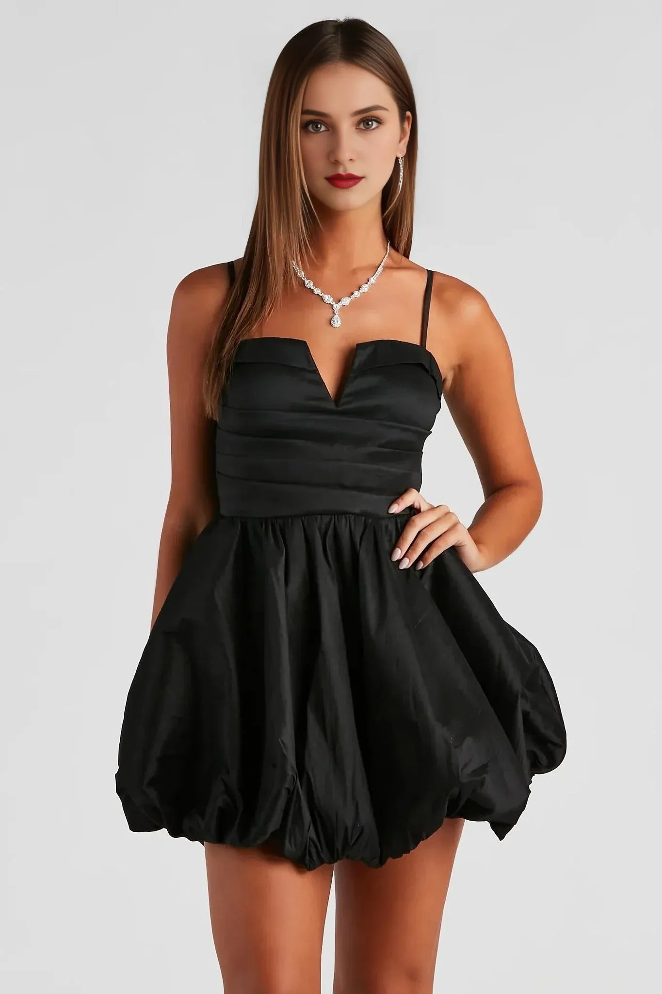 Spaghetti Straps Sleeveless Off Shoulder Short Homecoming Dress