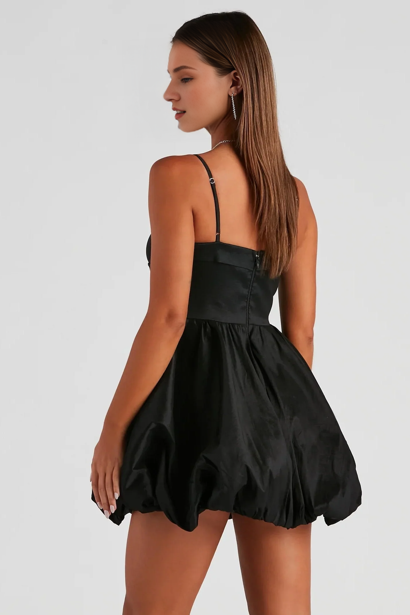 Spaghetti Straps Sleeveless Off Shoulder Short Homecoming Dress