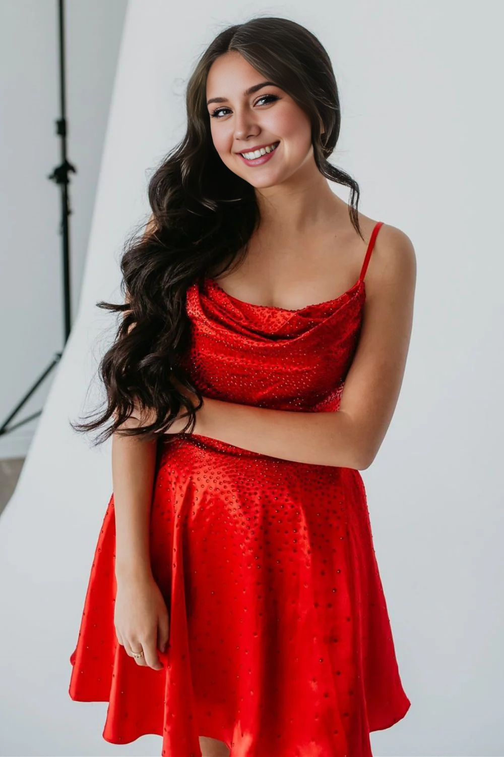 Sparkly Backless A-Line Spaghetti Straps Short Beaded Homecoming Dress