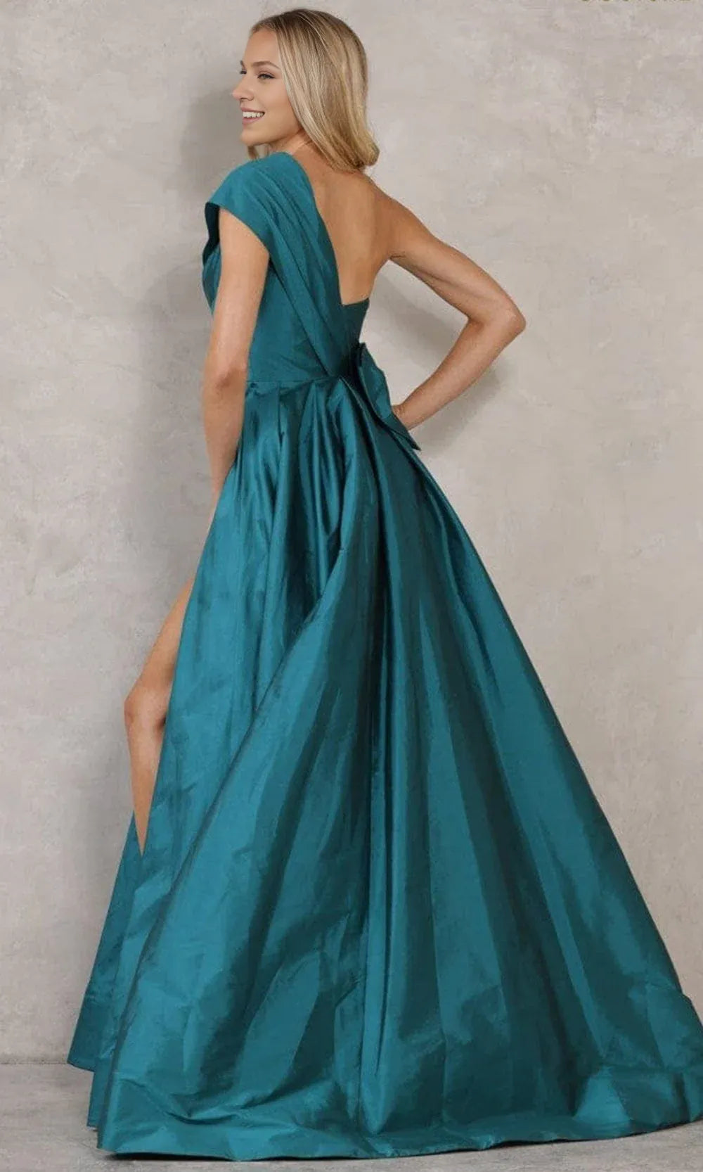 Stores With Prom Dresses Asymmetrical A-line Long Gown Floor Length One-Shoulder With Slit Formal Wear Dresses