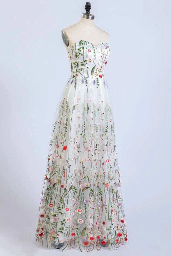 Prom Dresses Stores Gorgeous Strapless Formal Prom Dresses Elegant Lace Long Prom Dress Formal Women's Dresses