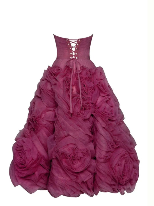 Weitese Prom Shop Dresses Unreal Sensibility Tulle Strapless Off-the-Shoulder Dress Formal Women's Dresses