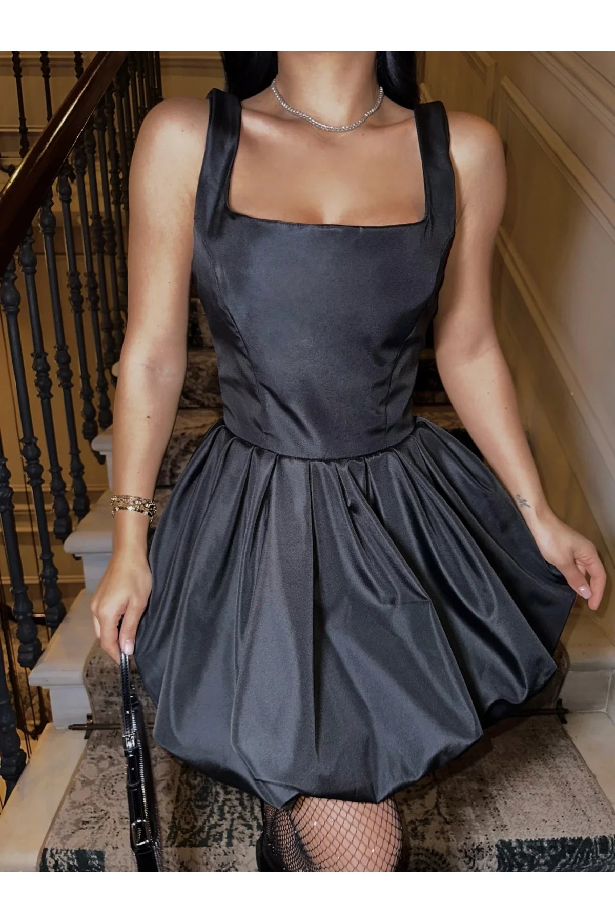 Weitese Dress Prom Dress Stores Black Straps A-Line Short Party Dress Homecoming Dress Formal Dresses