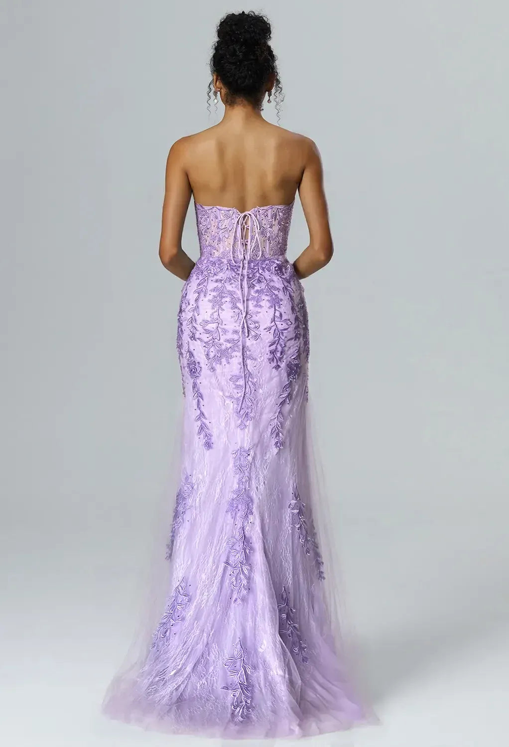 Stunning Mermaid Sweetheart Neck Sleeveless Pleated Lace Floor Length Prom Dress