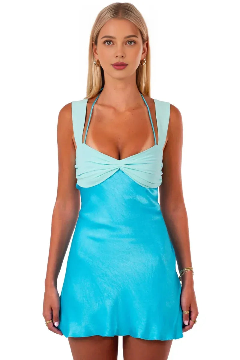 Stylish A-Line/Princess Sweetheart Sleeveless Criss Cross Back Short-Mini Homecoming Dress