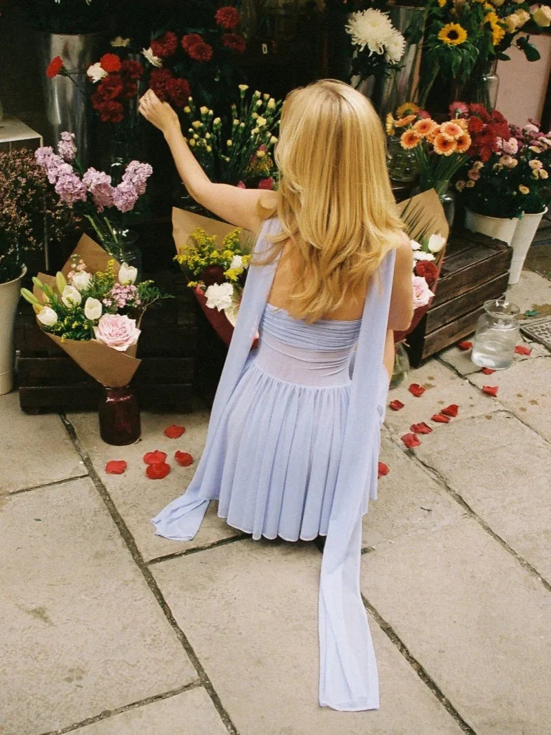 Trendy A-Line/Princess Sweetheart Sleeveless Backless Short-Mini Homecoming Dress