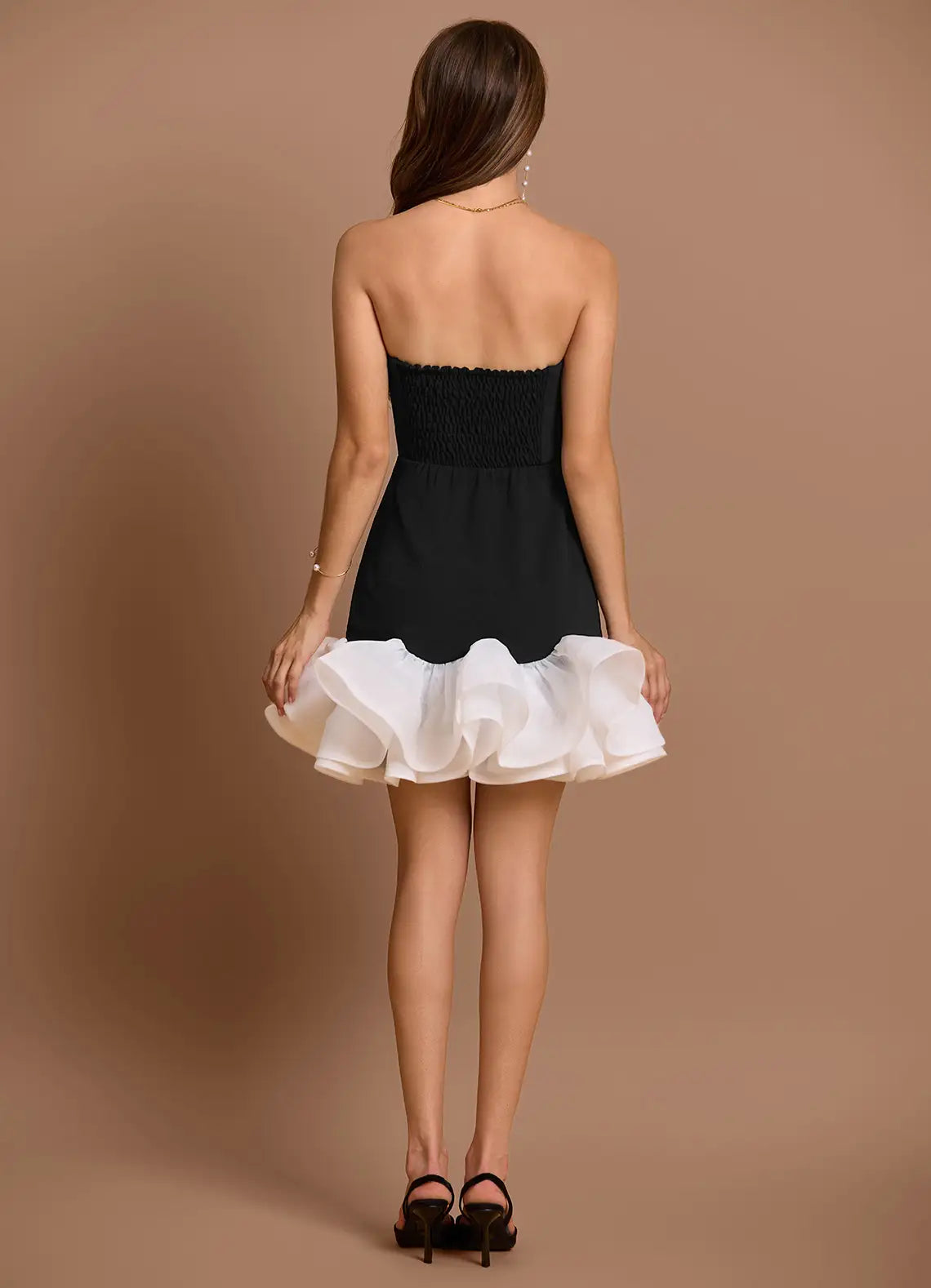 Trendy A-Line Spaghetti Straps Sleeveless Backless Short-Mini Evening Dress