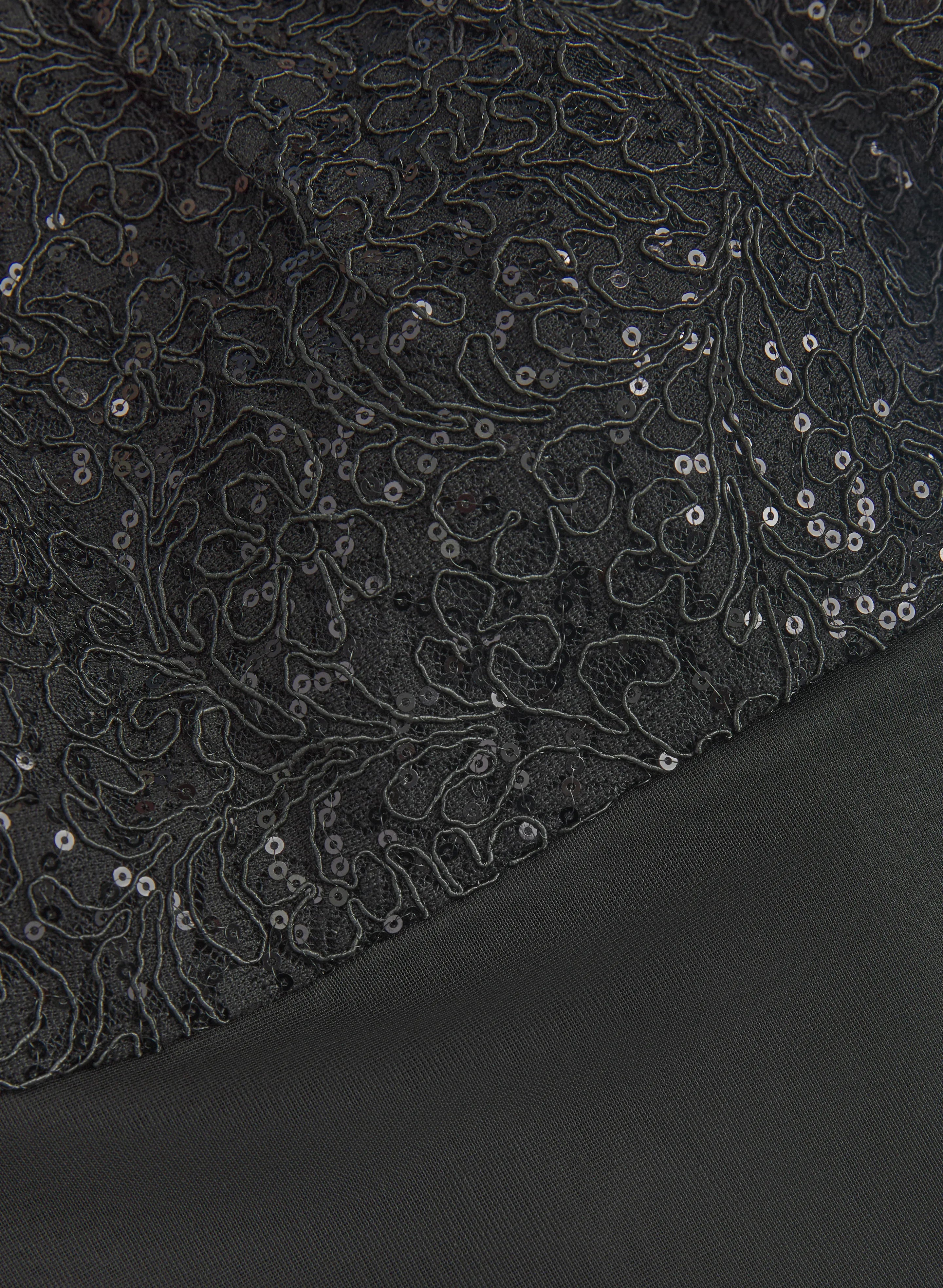 Trendy Mermaid Halter-Neck Sleeveless Sequin Floor-Length Prom Dress