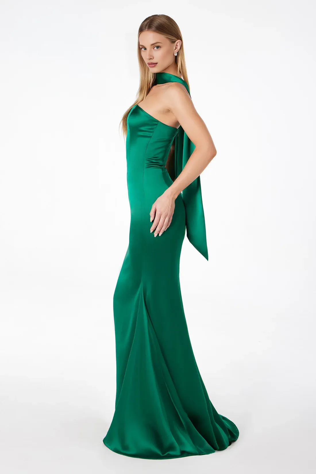 Trendy Mermaid/Trumpet Strapless Neck Sleeveless Zipper Up Floor-Length Prom Dress