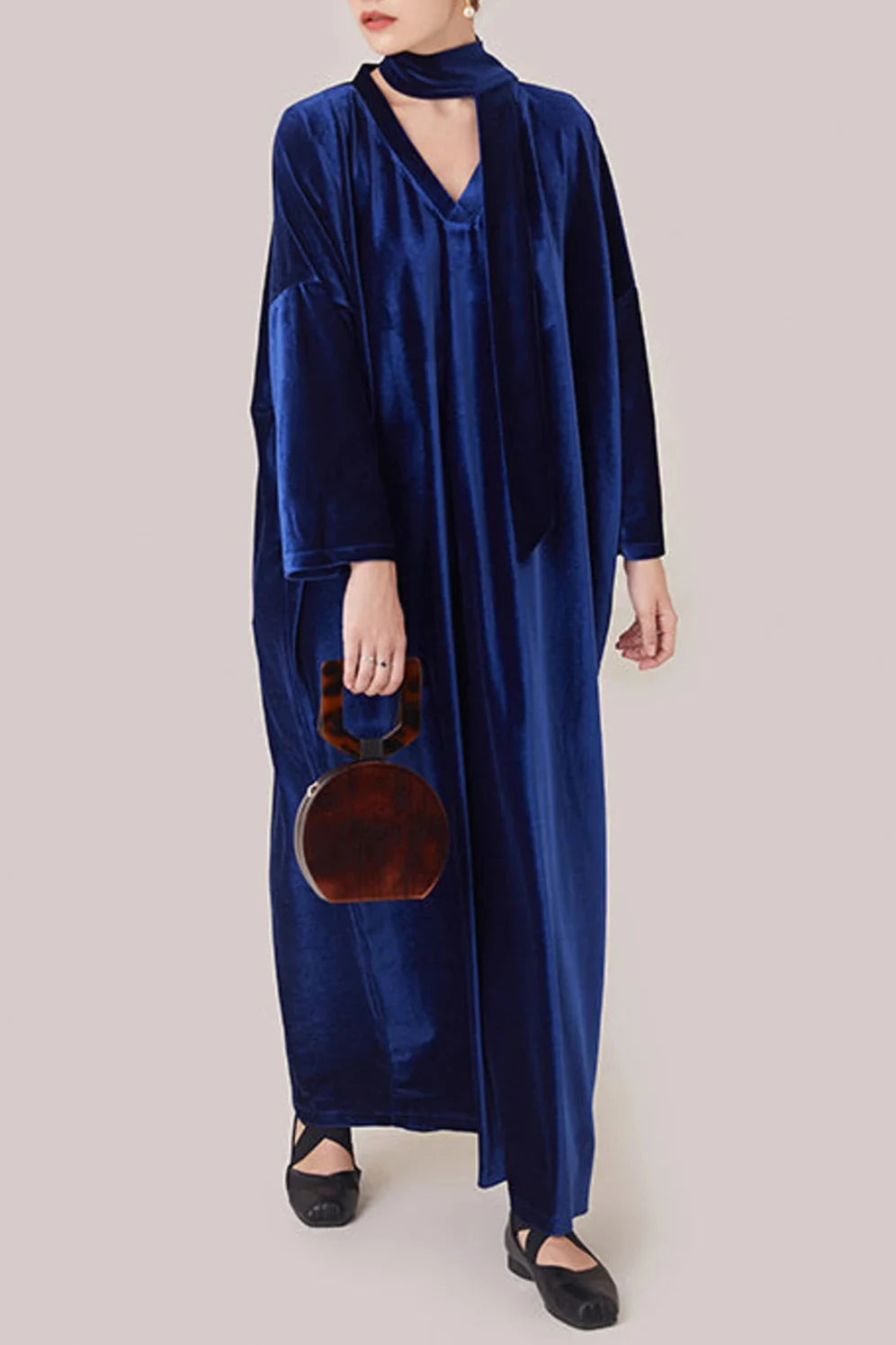 Velvet Dress For Women V Neck Velvet Dress Plus Size Dress Velvet Gown Velvet Bridesmaid Ankle Length Dress Fall Winter Velvet Evening Dress