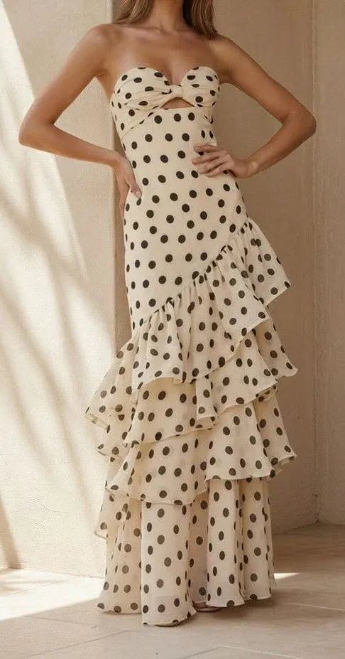 Vintage Mermaid Strapless Sweetheart Sleeveless Zip Back Floor-Length Holiday Dress