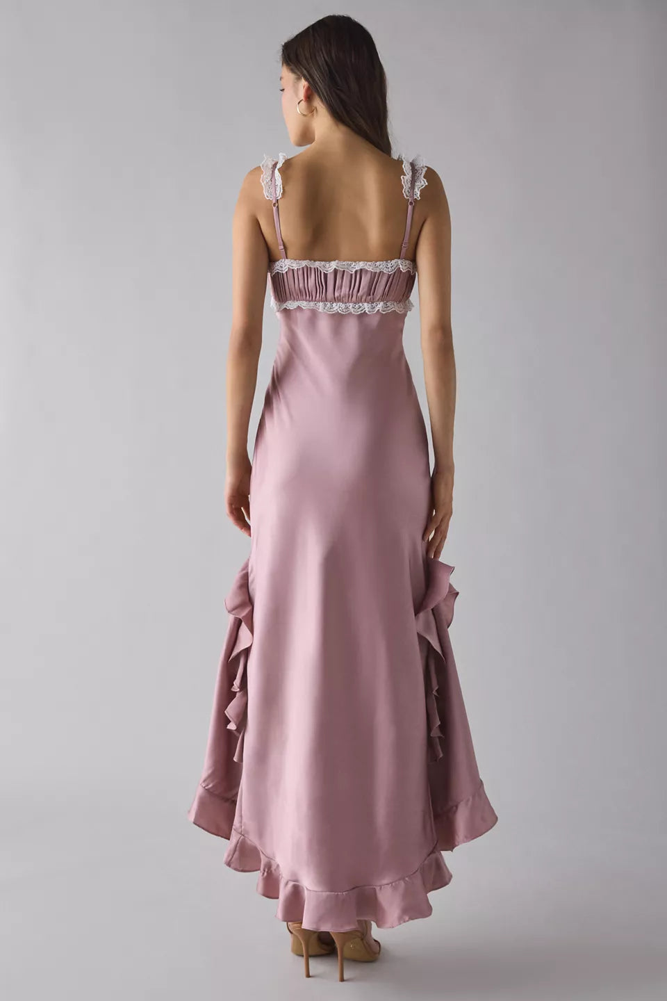 Vintage A-Line Sweetheart Neck Sleeveless Satin Floor-Length Prom Dress