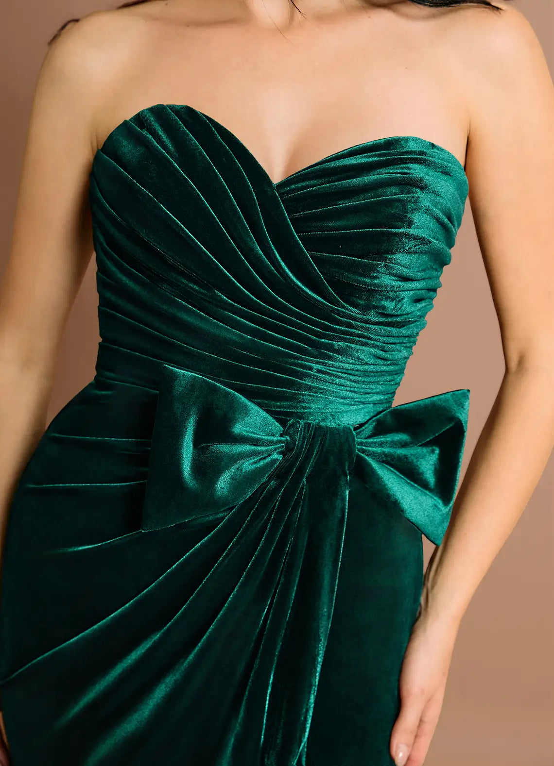 Vintage Mermaid Spaghetti Straps Sleeveless Back Zip Sweep/Brush Train Evening Dress