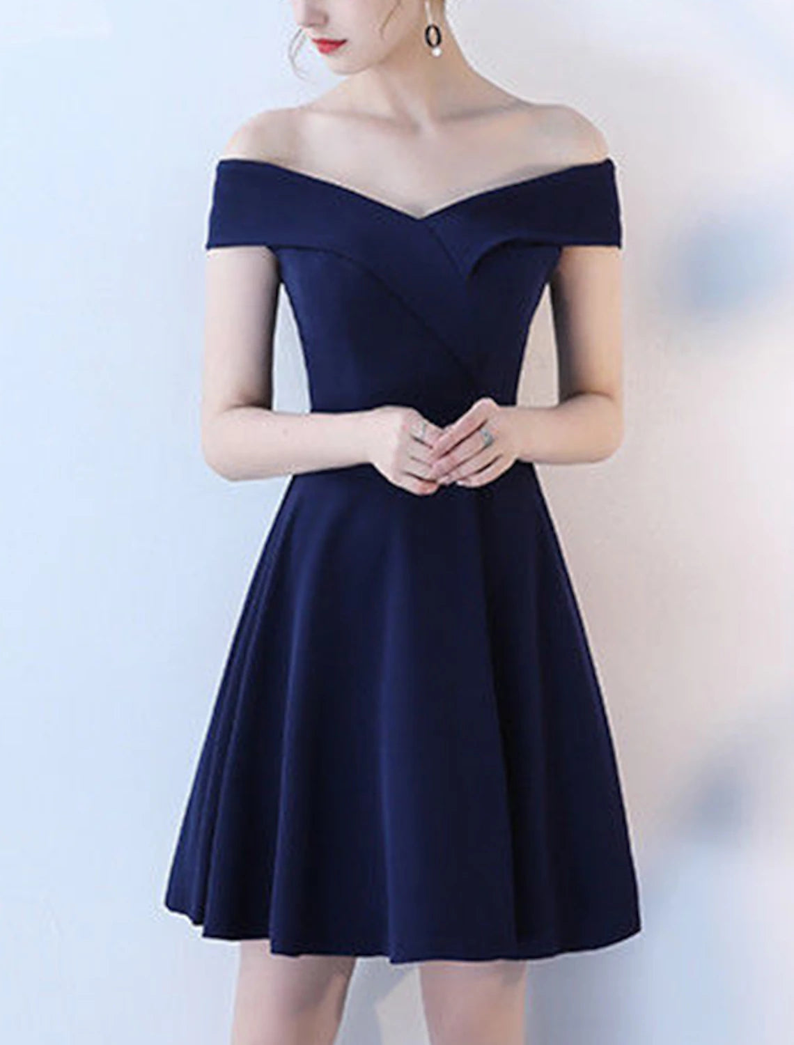 Cocktail Dress Vintage Dress Dress A-Line Dress Tea Dress Flare Dress Audrey Hepburn Women's Off Shoulder Cosplay Costume A-Line Valentine's Day Homecoming Wedding Party Dress