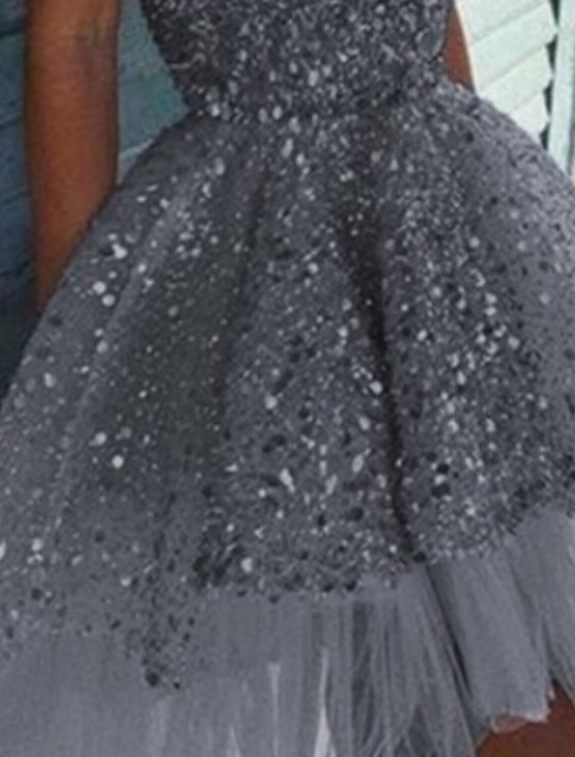 A-Line Homecoming Party Dress Sparkle & Shine Dress Holiday Graduation Short / Mini Sleeveless Strapless Tulle with Sequin Ruffles