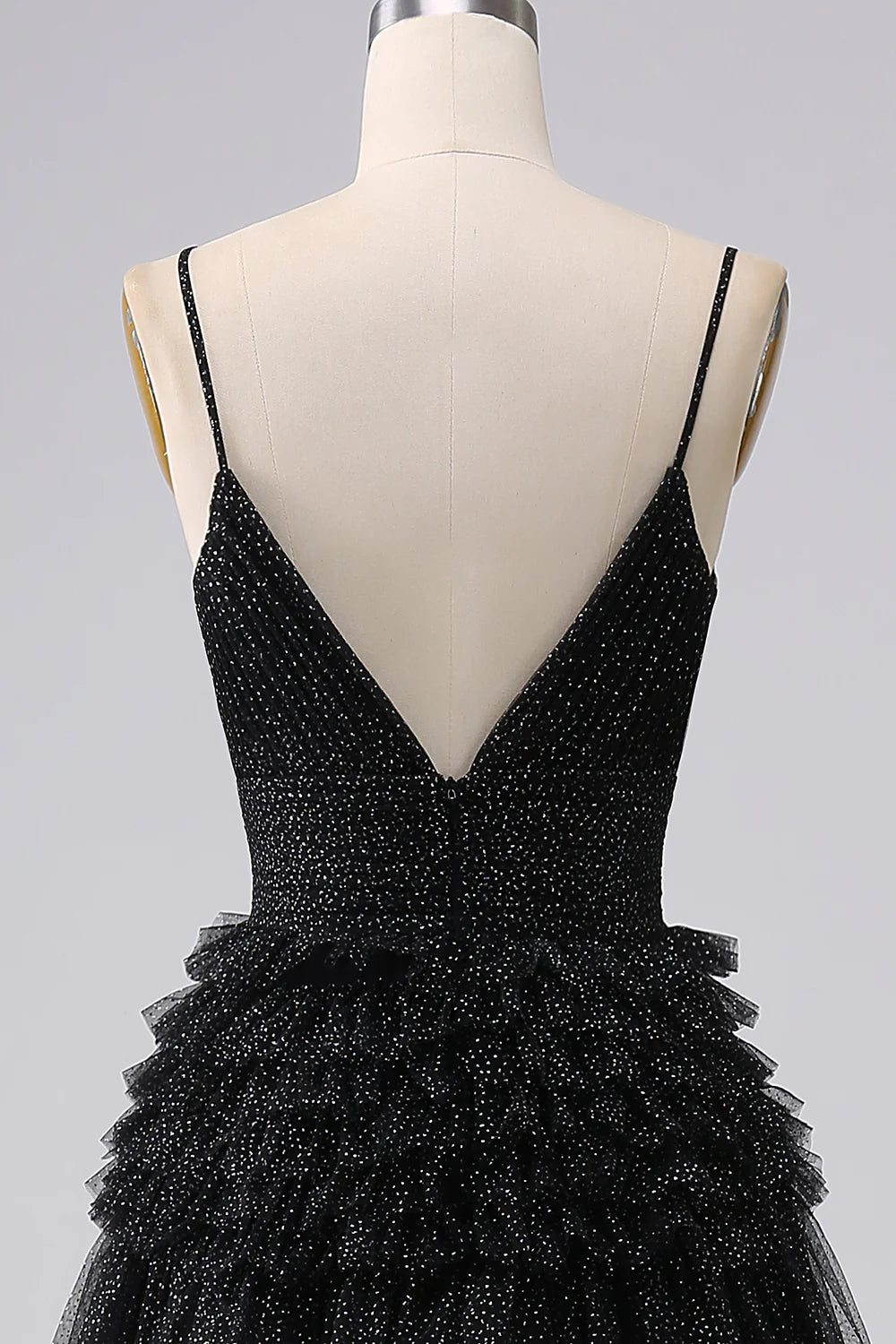 Weitese Dress A Line Beige Tulle Spaghetti Straps Sweetheart Prom Dress