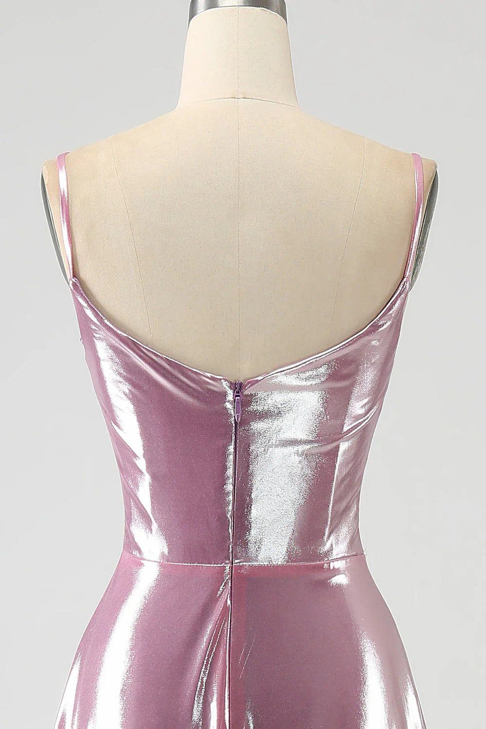 A Line Spaghetti Straps Long Prom Dress With Split Front