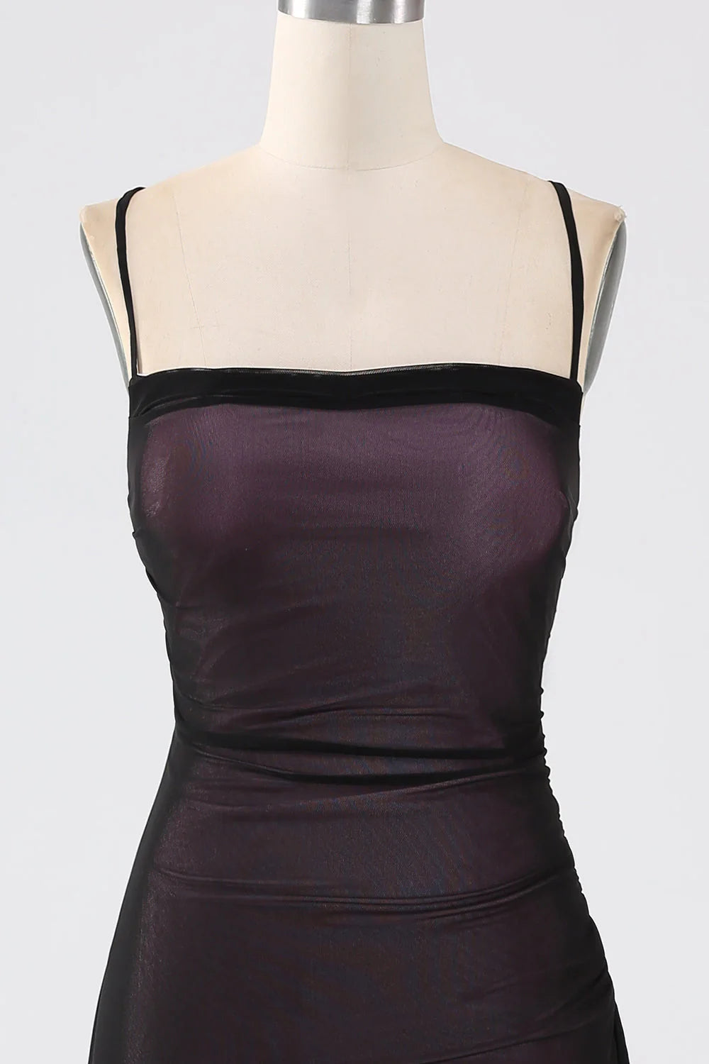 Sheath Spaghetti Straps Bridesmaid Dress