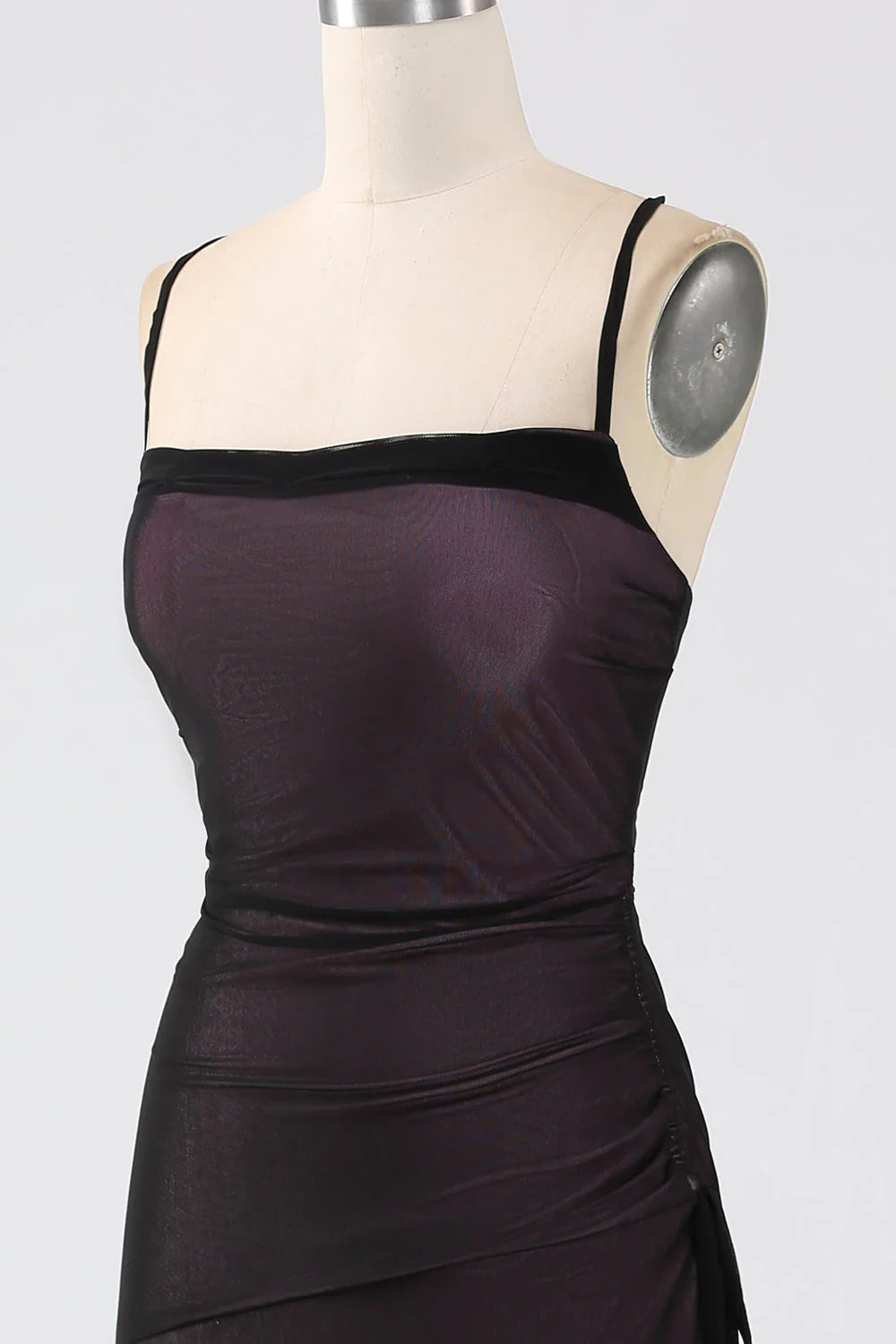 Sheath Spaghetti Straps Bridesmaid Dress