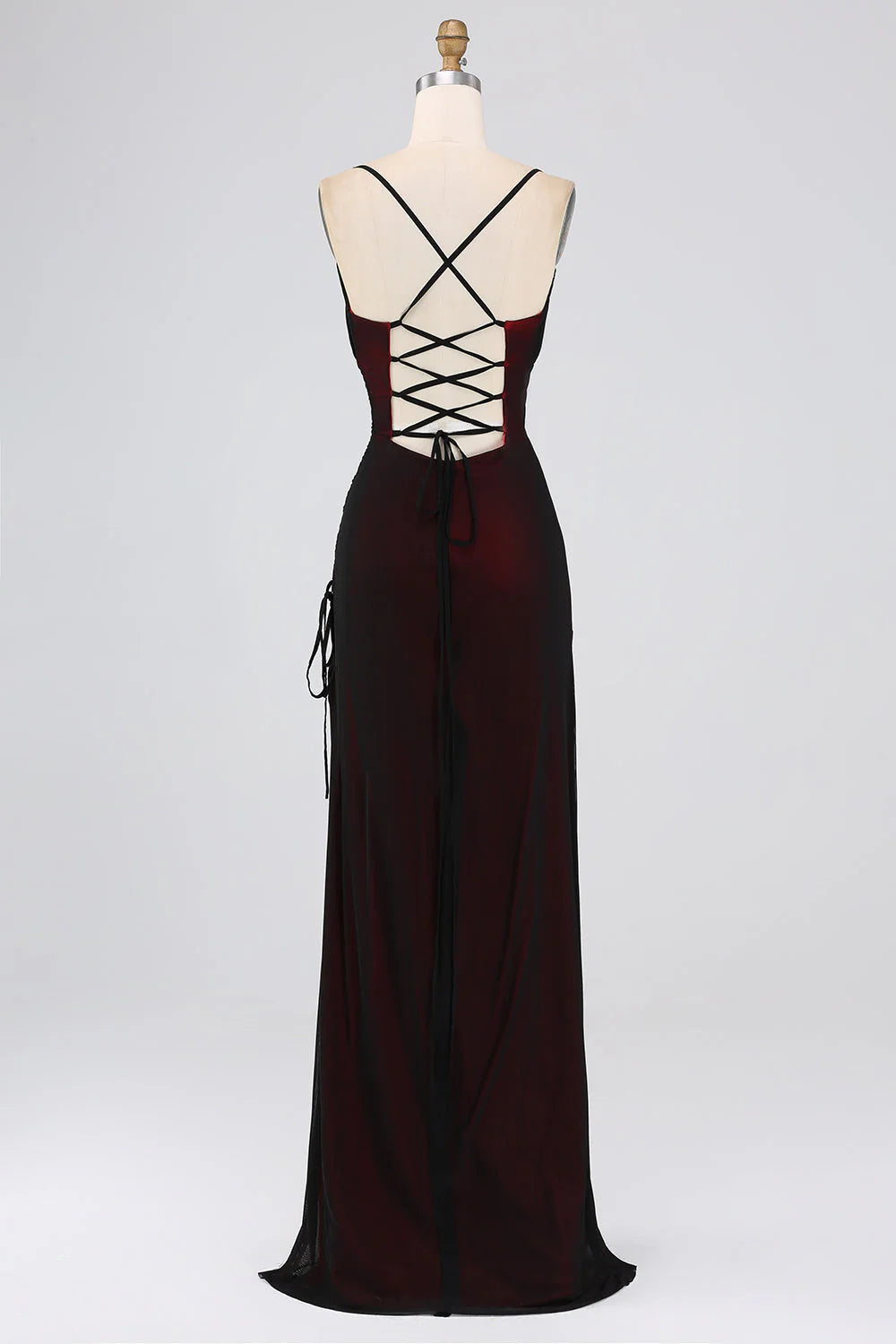 Sheath Spaghetti Straps Bridesmaid Dress