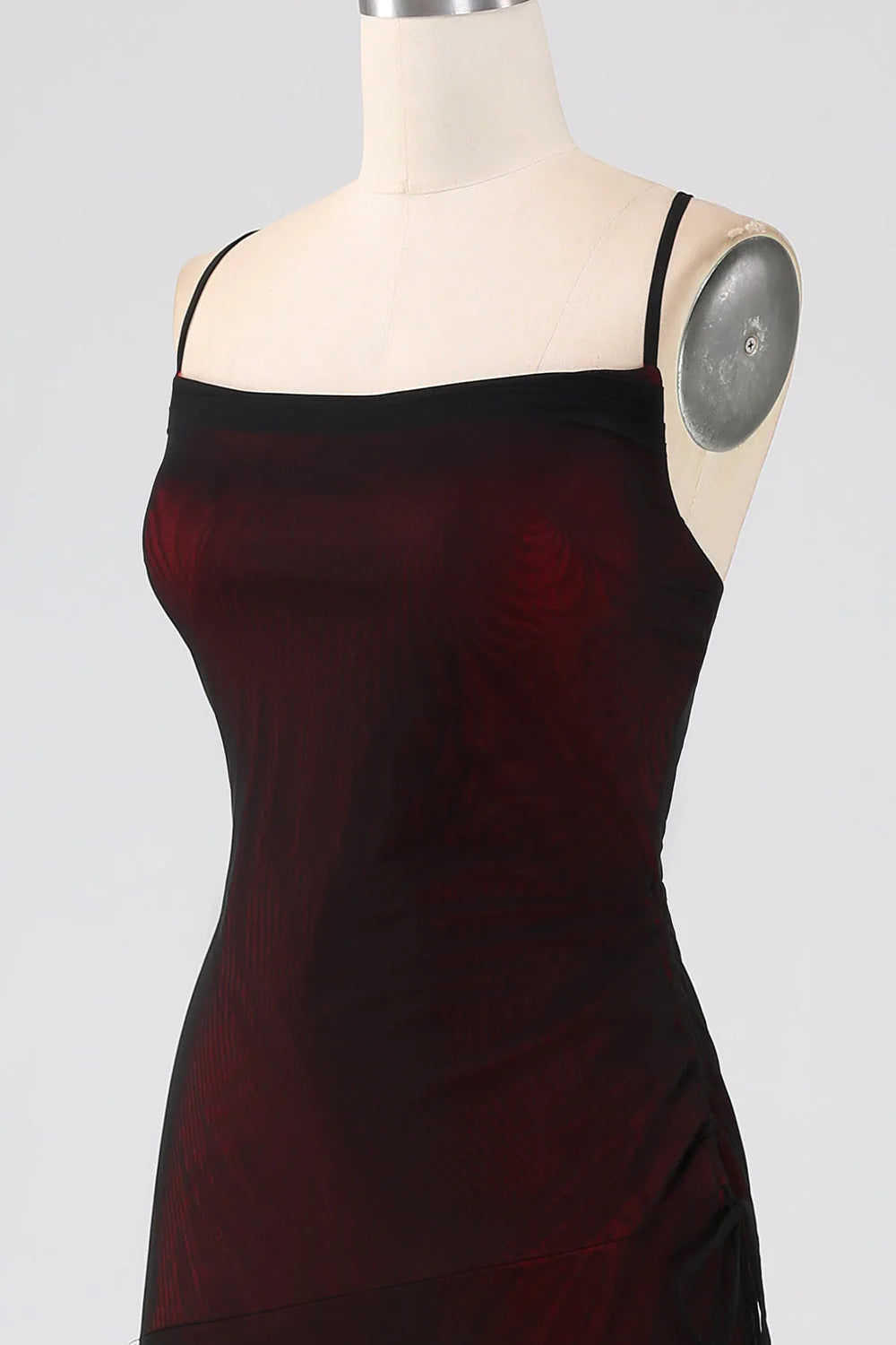 Sheath Spaghetti Straps Bridesmaid Dress