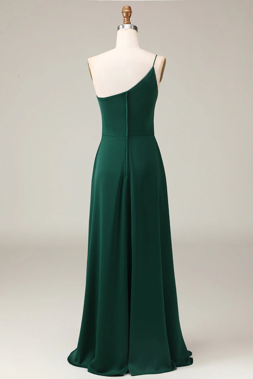 A-Line Chiffon One Shoulder Floor Length Bridesmaid Dress