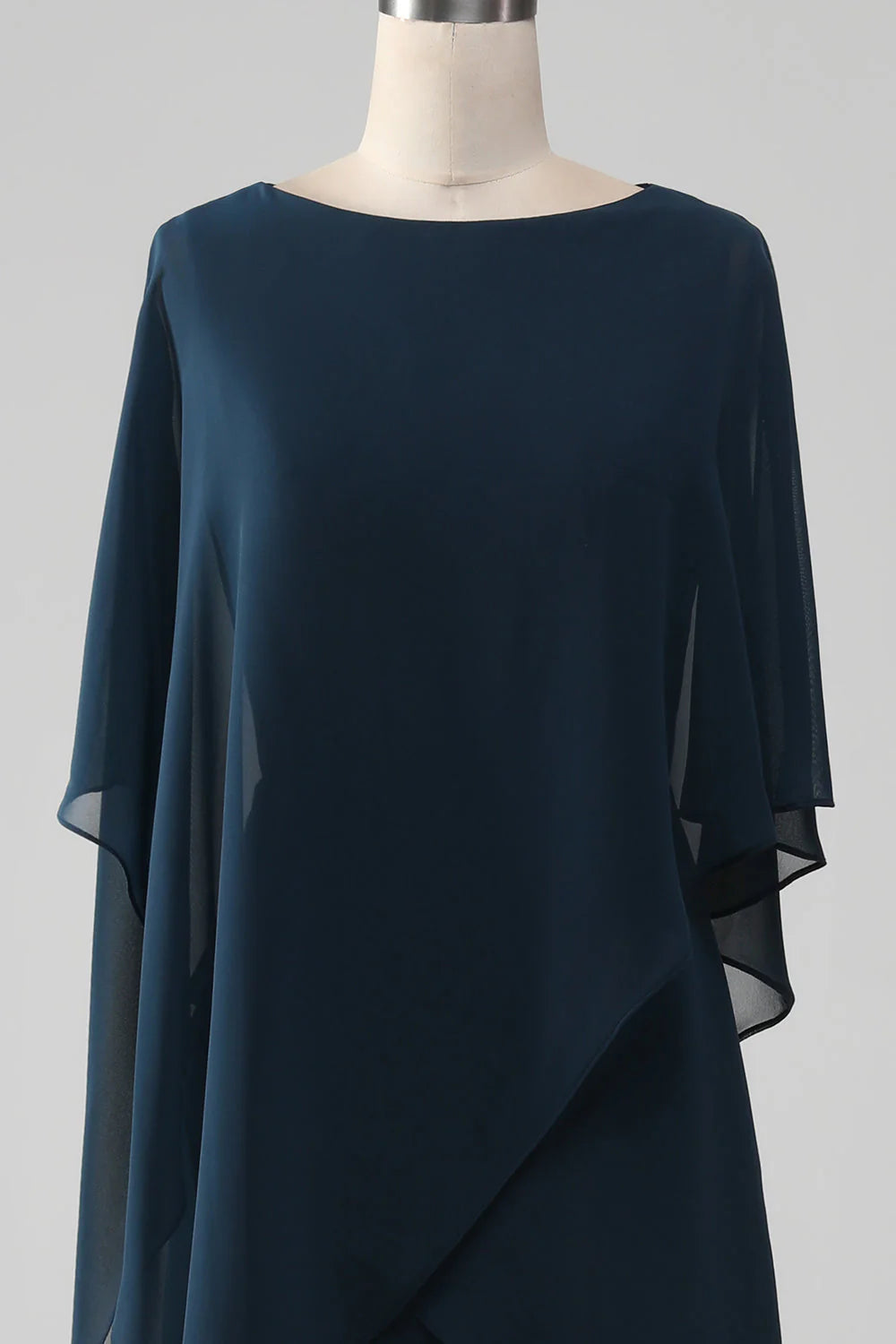 Chiffon A-Line Scoop Neckline Mother Of The Bride Dress