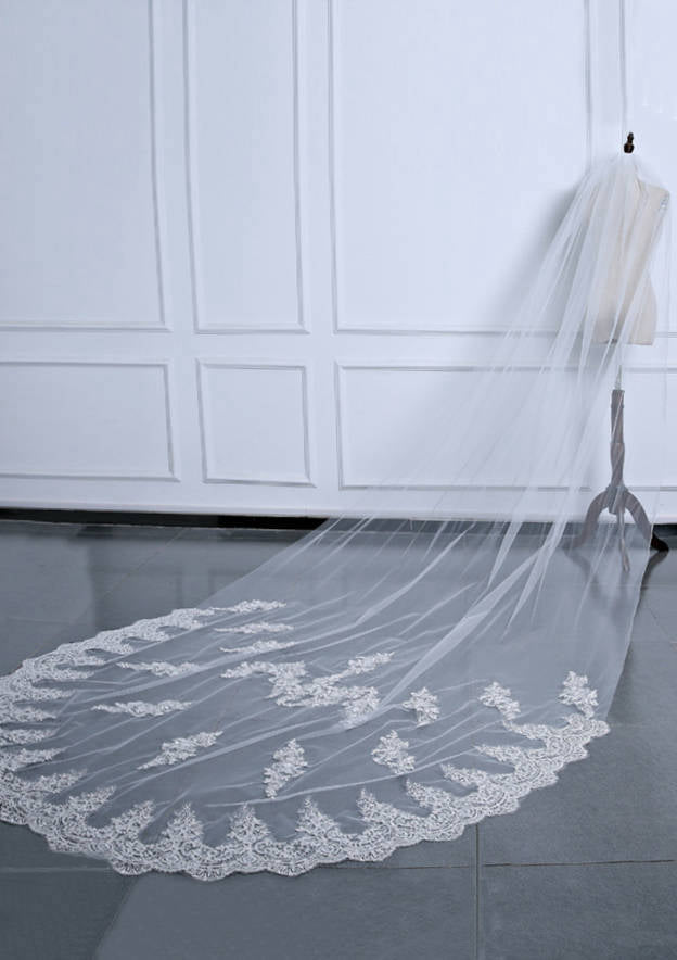 Tulle One-tier Cathedral Bridal Veils