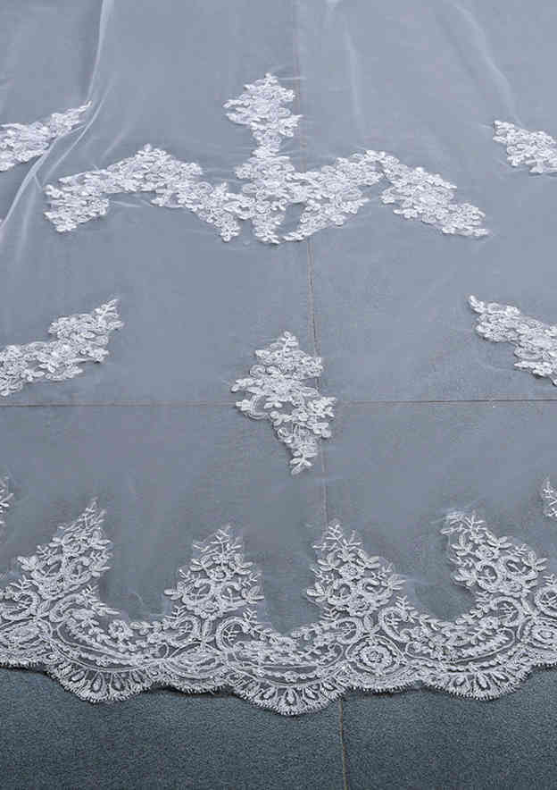 Tulle One-tier Cathedral Bridal Veils