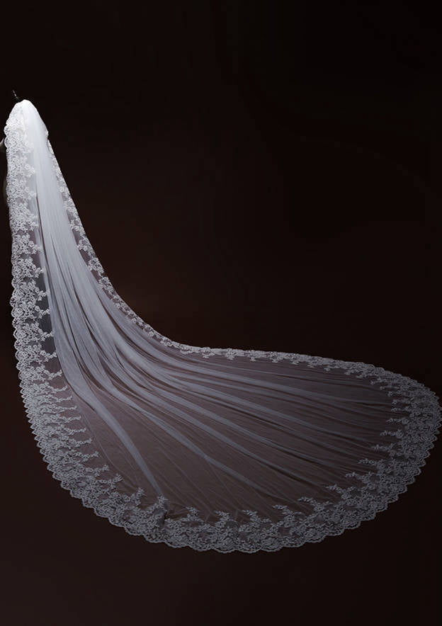 Tulle One-tier Cathedral Bridal Veils