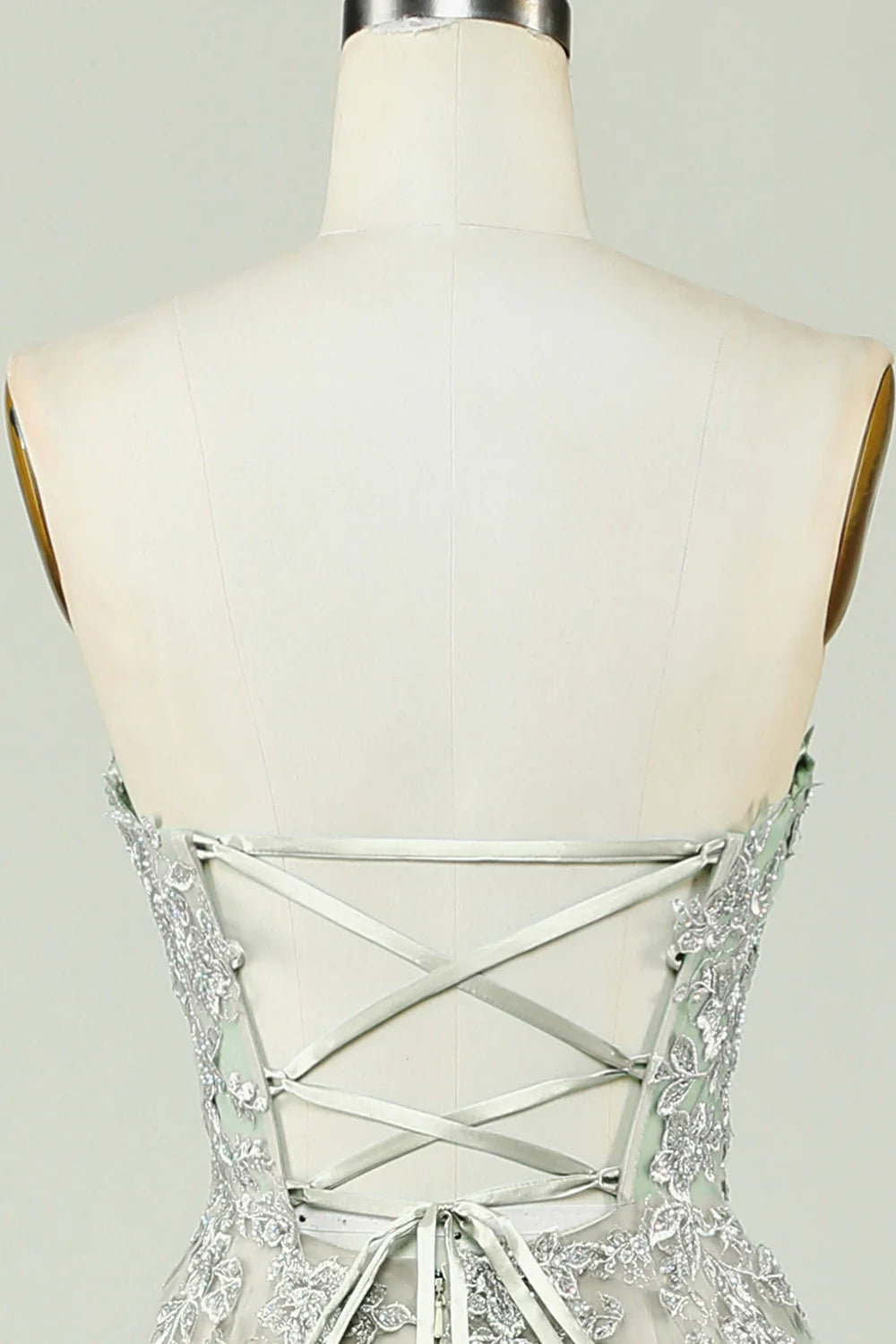 Sweetheart Open Back Long Prom Dress With Slit Front