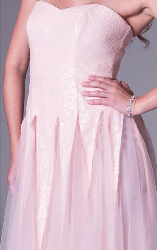 Robe Weitese trapèze sans manches, sans bretelles, longueur au sol, en tulle, tenue de soirée 