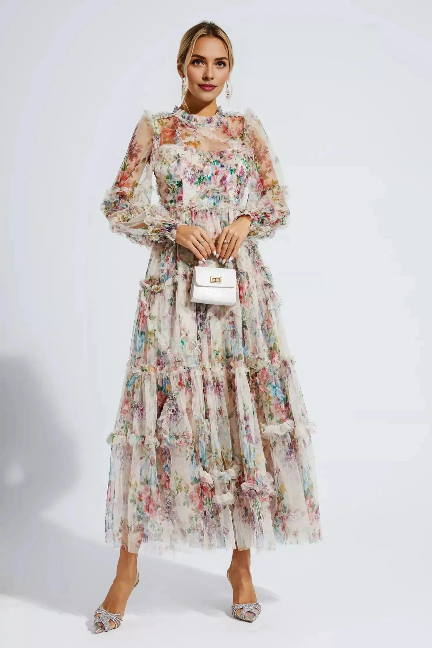 Weitese Dress A-Line Wedding Guest Dresses Beach Wedding Cocktail Party Garden Ankle Length Half Sleeve Mother Of the Bride Dress Tulle Prom Dress