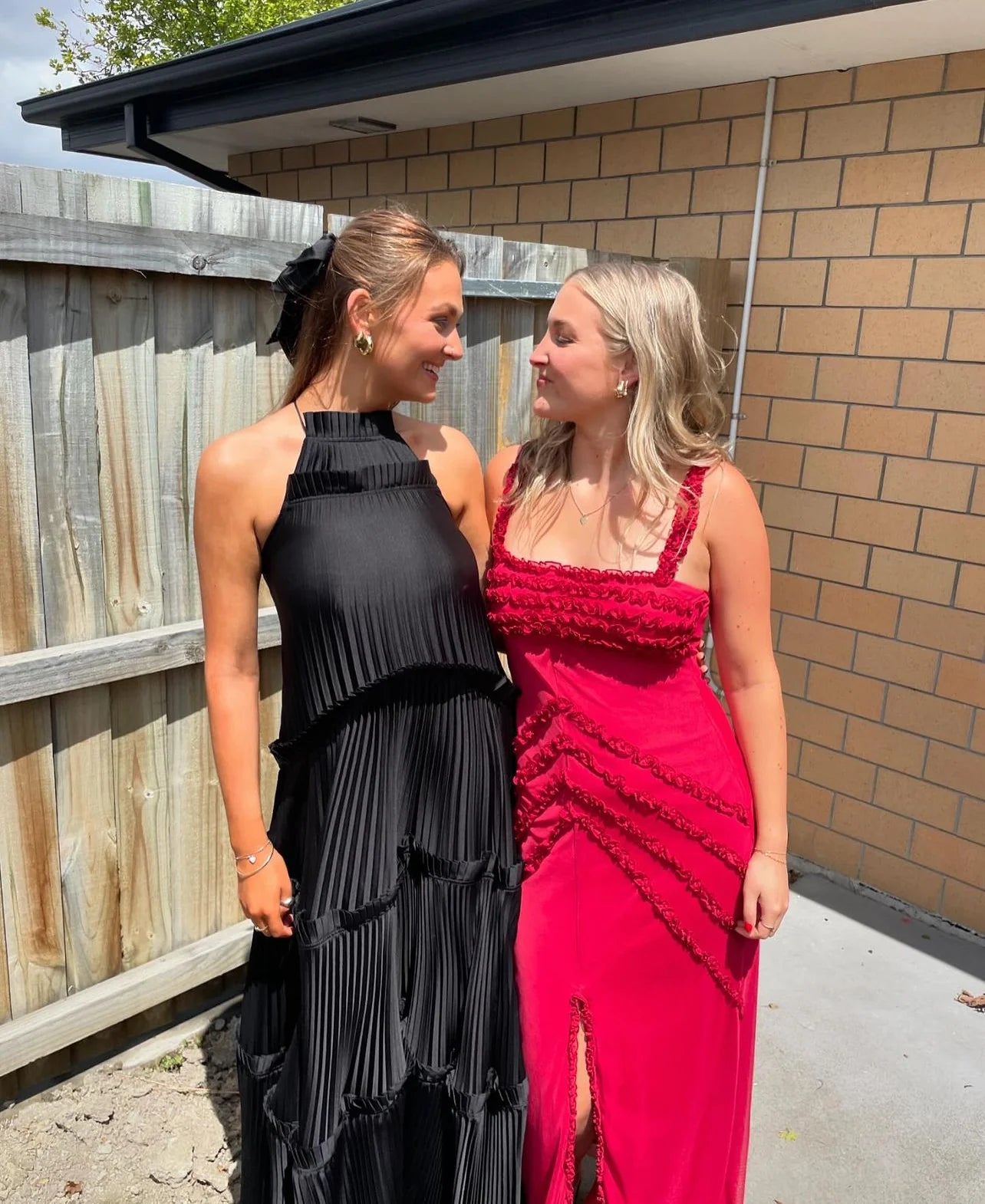 Robe Weitese trapèze à volants, dos nu, robe longue plissée sans manches, robe de bal noire 