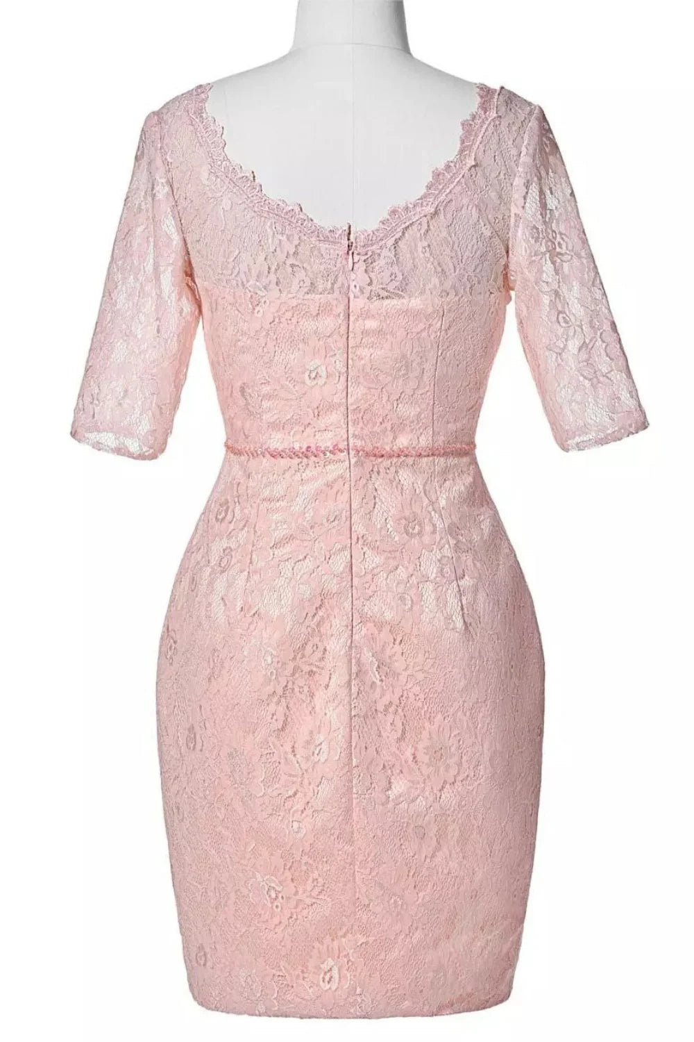 Weitese Dress Beautiful Fitted Pink Half Sleeve Lace With Jacket Mother of the Bride Dress