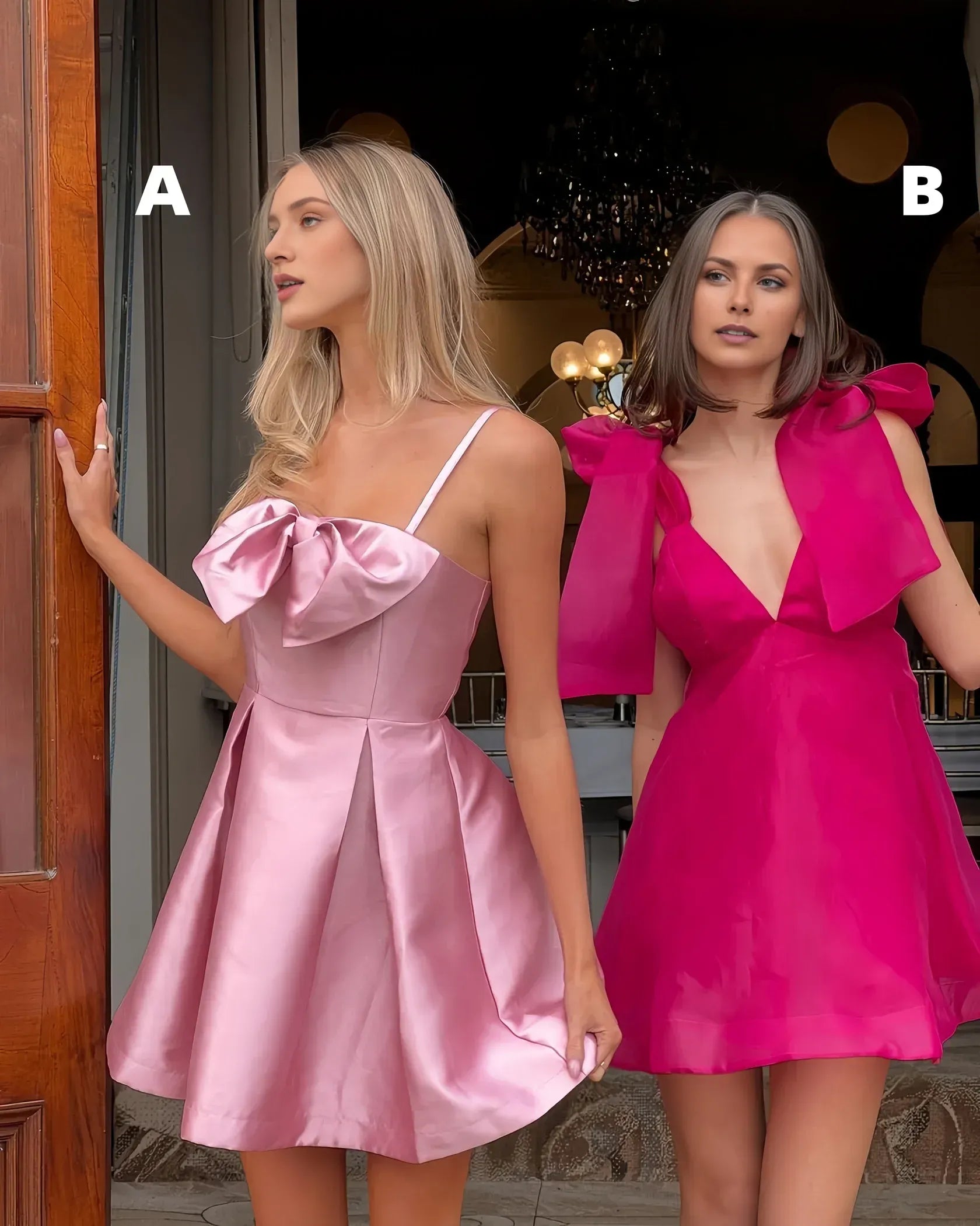 Weitese Dress Cute A-Line Pleated Short Celebrity Dress Mini Off-the-Shoulder Lace Up Homecoming Dress