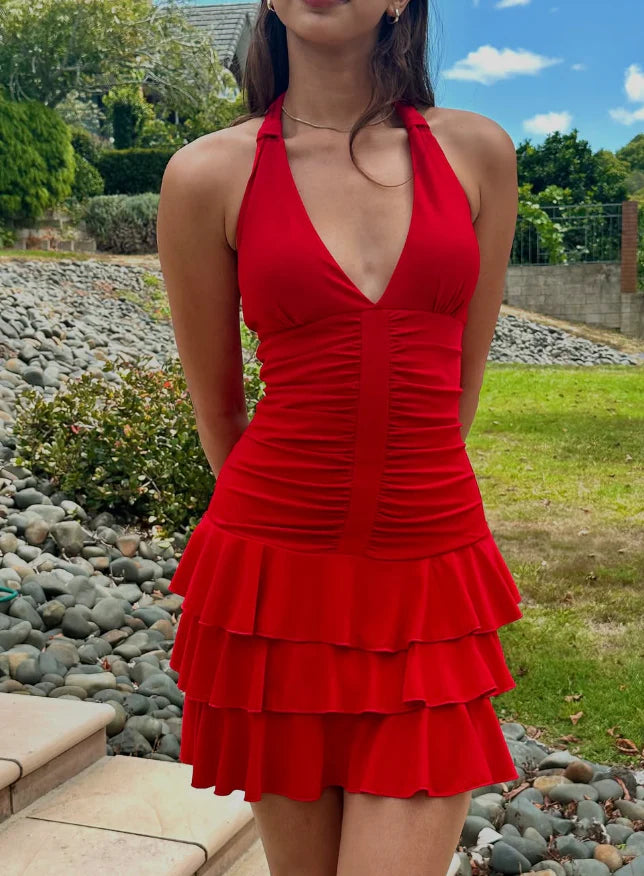 Weitese Dress Cute A Line V Neck Burgundy Chiffon Short Homecoming Dress Birthday Dress Party Dress