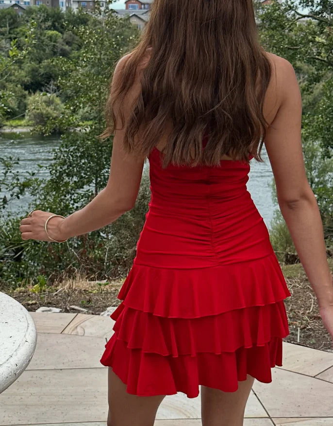 Weitese Dress Cute A Line V Neck Burgundy Chiffon Short Homecoming Dress Birthday Dress Party Dress