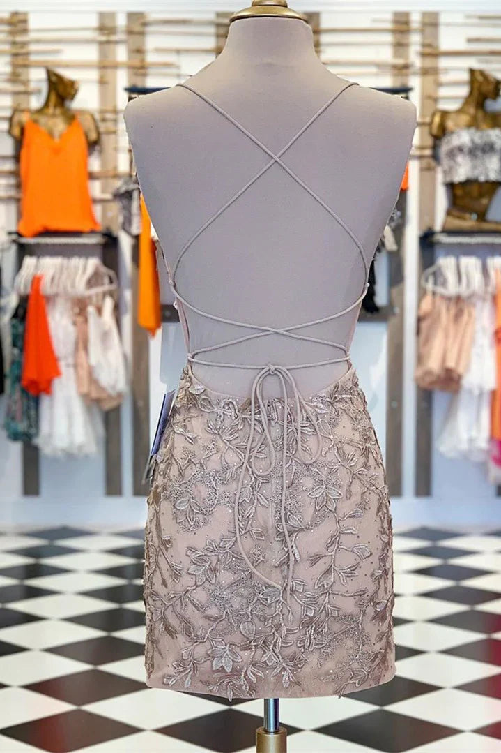 Robe Weitese mignonne moulante en dentelle rouge à bretelles spaghetti robe de soirée courte à lacets mini robe de retour 